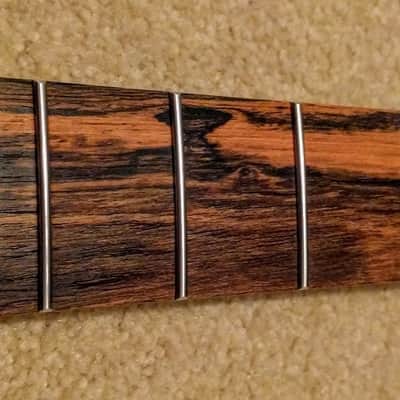 Warmoth Exotic Wood Wenge/Bocote Stratocaster Neck image 3