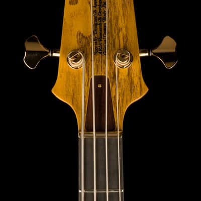 Aria Pro II SB-1000 Reissue 4-String Electric Bass Guitar Made in Japan Oak Natural with Gig Bag image 12