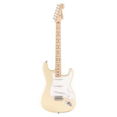 Used Fender Eric Clapton Stratocaster - Olympic White w/ Maple FB image 2