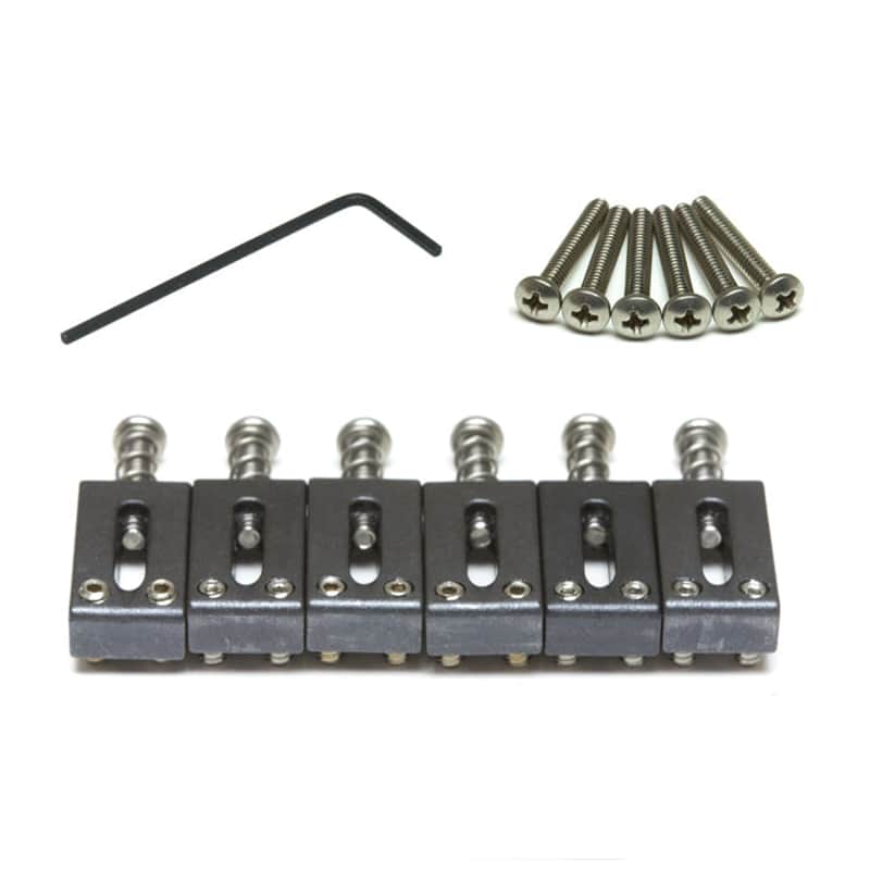 Graph Tech String Saver PS-8000-00 Bridge Saddles for Strat & Tele - 2 1/16" spacing image 1