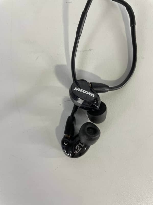 Shure SE215 Single Driver In-Ear Monitors, Black image 1