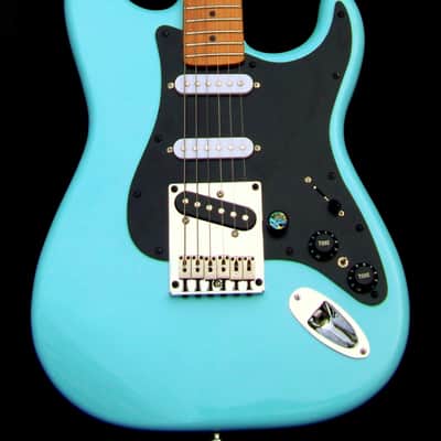 2024 Masterbuilt Sky Blue Hardtail Strat + Grover Locking Tuners +Roasted Maple Neck + Strat and Tele Pickups +7 Sound Switching+Treble Bleed+Working Bridge Tone+Leveled, Crowned and Polished Frets+Full Setup! image 4