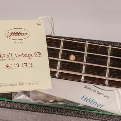 2005 Höfner 500/1 Vintage ’63 Violin Bass – Sunburst – Made in Germany – Original Case image 2