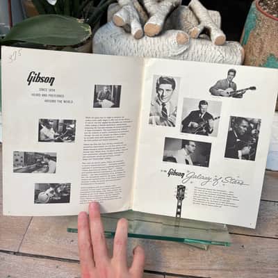 1959-1960 Gibson Full Line Catalog Les Paul ES Rare Vintage Case Candy Brochure Burst image 2