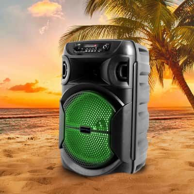 Technical Pro BOOM8 Portable Rechargeable 8" LED Party Speaker w/Bluetooth/USB image 6