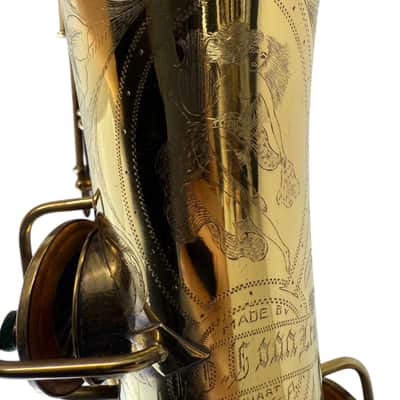 Conn Gold Plated New Wonder 8m C Melody Saxophone w/PORTRAIT EXTRA ENGRAVING image 8