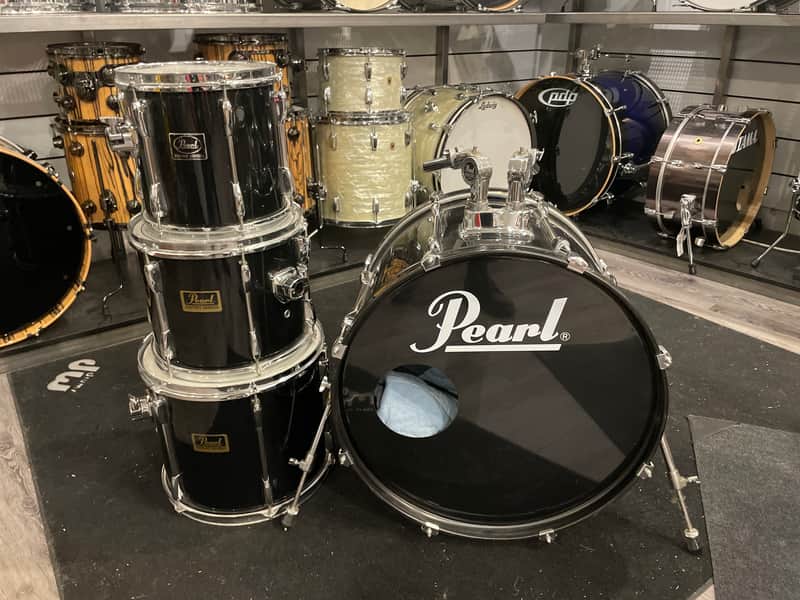 Pearl Export 1990s Jet Black 22 10 12 14 image 1