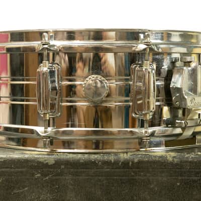 1970s Pearl 5x14 Chrome Over Steel Snare Drum image 3