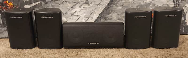 Monoprice Monoprice 5 speaker  Home Theater Satellite Speakers 2012 image 1