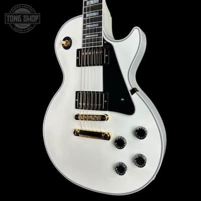 Gibson Custom Les Paul Custom w/ Ebony Fingerboard Gloss Alpine White w/case CS600898 image 3