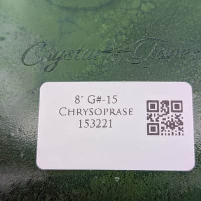 Crystal Tones 8" Chrysoprase Quartz Crystal Singing Bowl (G#4-15) image 4