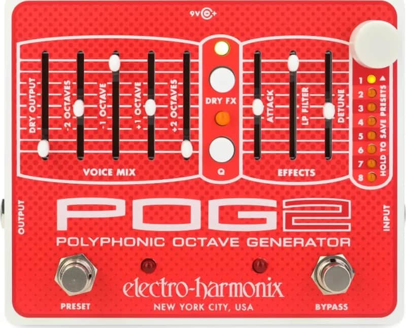 Electro-Harmonix POG2 Polyphonic Octave Effects Pedal image 1