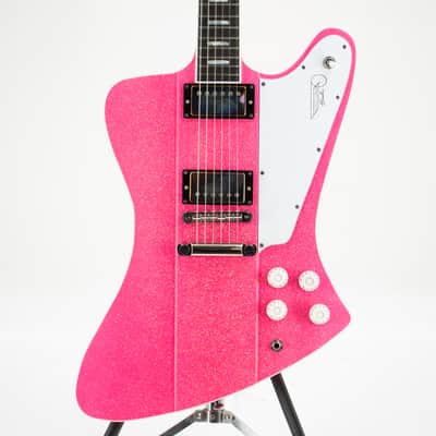 Kauer Banshee Deluxe - Neon Pink Sparkle w/ Gig Bag image 9