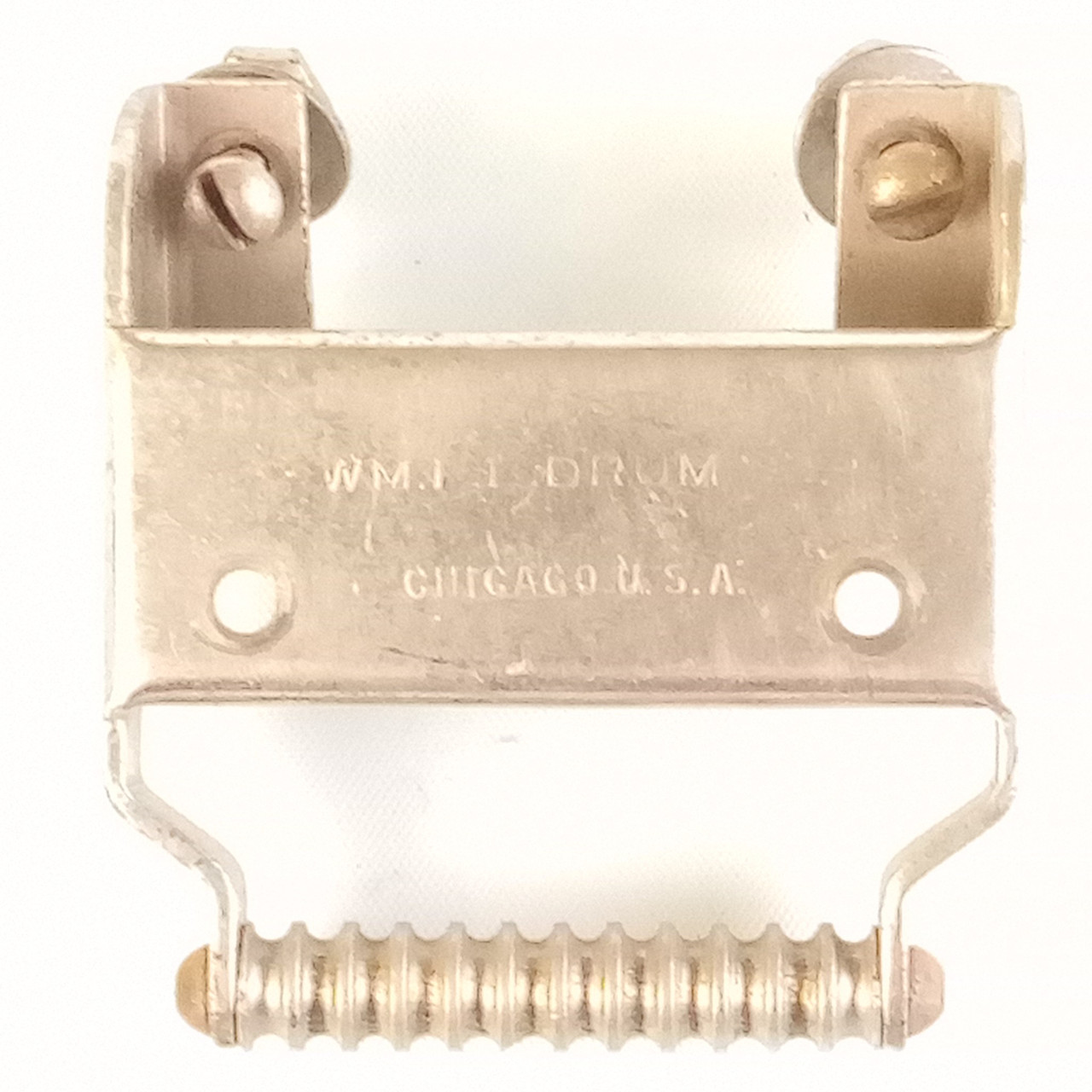 Ludwig WFL Butt Plate Snare Drum Hardware Nickel Plated Vintage30 President Wm.F — main photograph