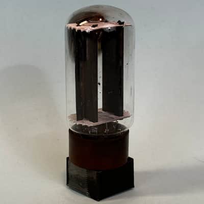 1962 RCA 5R4GYB Vintage Brown Base Black Plate Side D Getter Rectifier Tube!T468 image 3