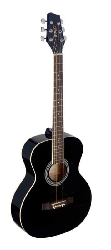 STAGG 4/4 Black Auditorium Acoustic Guitar With Basswood Top image 1