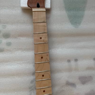 1 Set Mahogany Wood Telecaster Tele Style Guitar Body with Neck, Maple Fingerboard image 3