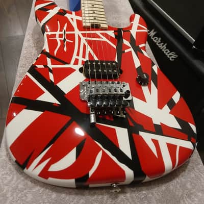 EVH Striped Series Electric Guitar 2013 - Present - Red/Black/White image 2