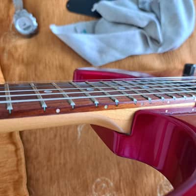 Hamer (USA) Chaparral Sustainiac Reverse Headstock 1989  - Bordeaux Red image 13