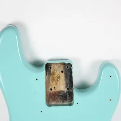 1976 Fender Precision Bass BODY Seafoam Green/Blue ~PRO Re-Fin~ Early-CBS USA 1970s image 2