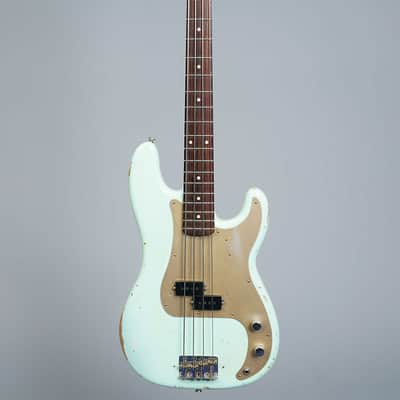 Fender Custom Shop 1962 Precision Bass Relic 2017 - Aged Sea Foam Green image 7