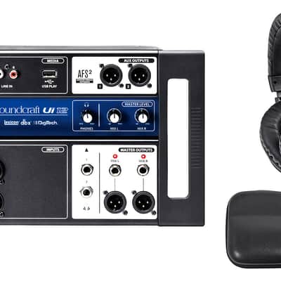 Soundcraft Ui12 12 Input Digital Mixer w/Wifi+App Control+Recording+Headphones image 1
