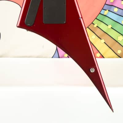 Vintage 80's Hondo H-1 Death Dagger Metallic Red Electric Guitar image 12