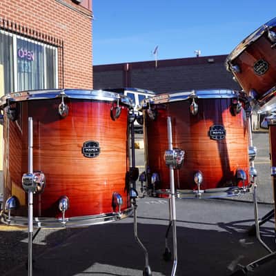 Mapex Armory Studioease 6pc Birch/Maple Shell Pack - Redwood Burst image 7