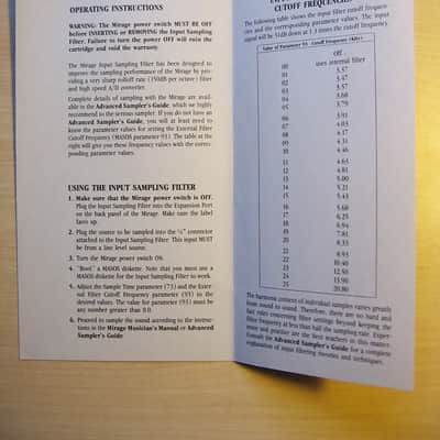 Ensoniq ISF-1 : Mirage Input Sampling Filter with Original Instruction Sheet - RARE SYNTH ACCESSORY image 7