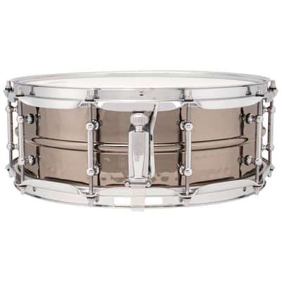 Ludwig LB416KT Black Beauty 5x14 Hammered Shell, Tube Lugs Snare Drum image 2