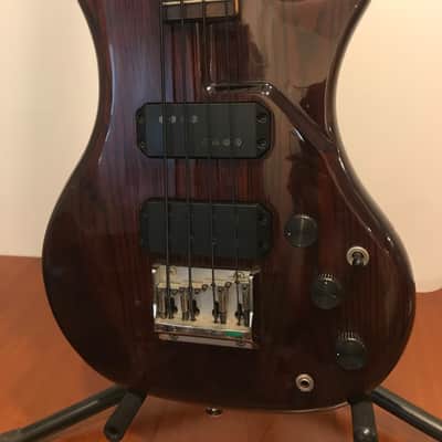 Westone Genesis bass guitar w/ case 1987 Burgundy Ash image 3