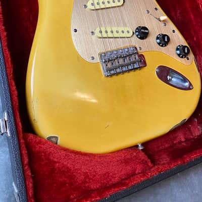 Fender Stratocaster ST62-65 - ORDER MADE - 1986 - Rebel Yellow - Japan MIJ - Yngwie Malmsteen Scalloped image 2
