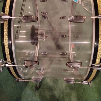 Ludwig Vistalite Reissue Zep Outfit 10x14 / 16x16 / 16x18 / 14x26" Drum Set 2001 - Present - Clear image 5