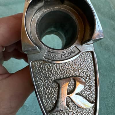 Rogers Tom Drum Mount or Spur bracket - Big R Memriloc XP8 - 1” Lot #3 70s - Chrome image 9