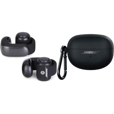 Bose Ultra Open Earbuds and Silicone Case Cover - Black image 1
