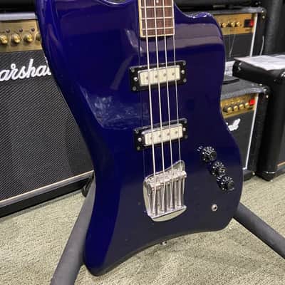 DEARMOND BY GUILD JET-STAR 80'S BASS GUITAR, BLUE, MADE IN KOREA, USED image 3