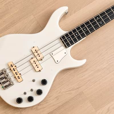 1981 Kramer DMZ 5000 Vintage Aluminum Neck PJ Bass, White image 1