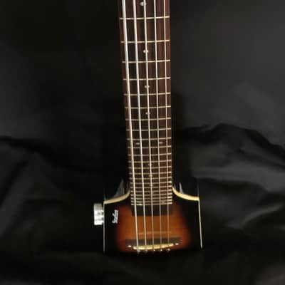 Starfire 5 String Bass Black and Brown Sunburst image 8
