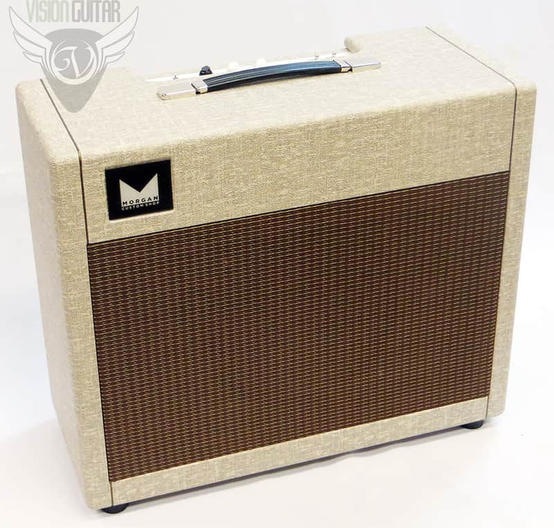 Morgan Amplification Custom Shop AC20 Deluxe 2015 Fawn Tolex Celestian Gold image 1