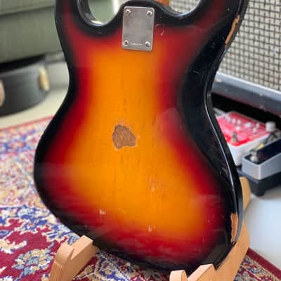 Teisco Mosrite/ Univox/Burns 1960's Made in Japan 1960s Sunburst image 5
