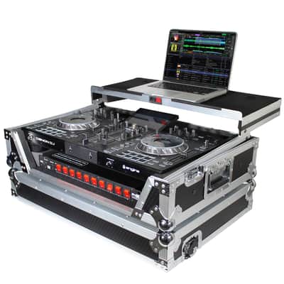 ProX XS-PRIME2 LT Flight Case for Denon Prime 2 DJ System Silver on Black image 2