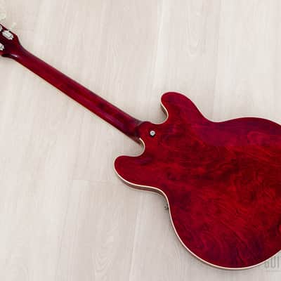 1979 Greco SA-550 Vintage ES Guitar Cherry, Near-Mint w/ Maxon U-1000 & Case, Japan Fujigen image 12