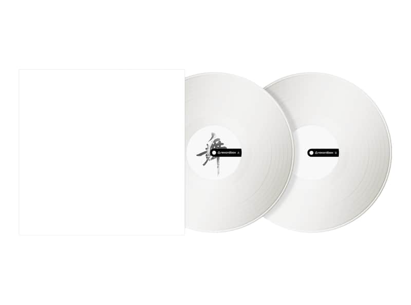 Pioneer RB-VD2-W rekordbox DVS Control Vinyl Set of 2 (Solid White) image 1