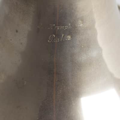 Jar Krumphans Praha Resophonic Violin, c. 1900, black hard shell case. image 8