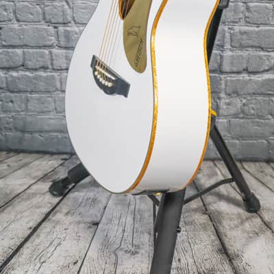 Gretsch G5021WPE Rancher Penguin Parlor Acoustic/Electric Guitar with Fishman Pickup System 2017 - White image 9