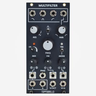 Toppobrillo MultiFilter 2 (Black) Eurorack State Variable Multimode Filter Module image 1