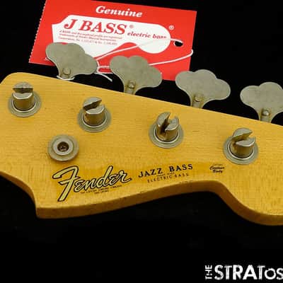 Fender USA Custom Shop '64 Relic Jazz Bass NECK + TUNERS 60s "C" Shape, Rosewood image 1