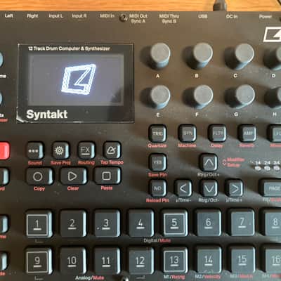 Elektron Syntakt 12 Track Drum Computer & Synthesizer 2022- Present - Black image 12