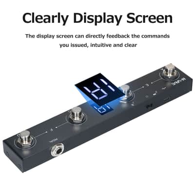 M-VAVE Rechargeable Wireless MIDI Pedal With APP Controller 4 Button MIDI Foot Pedal image 2
