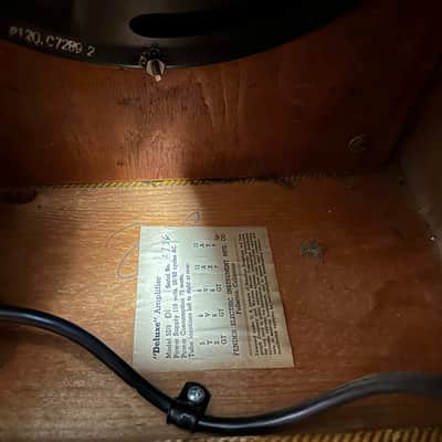 Fender Deluxe Amp with Original Cover 1x12" 1954 - 1960 - Tweed image 10